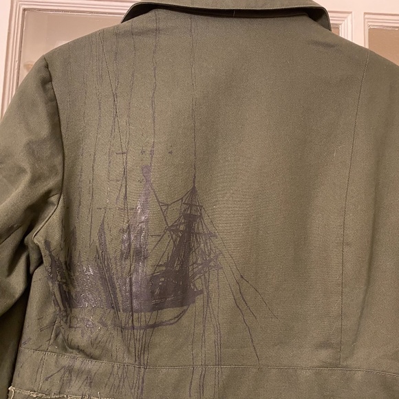 Chulo Pony Military jacket screen-print on back - Picture 2 of 6